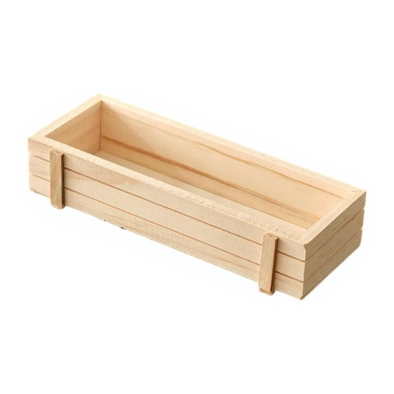 bac fleurs bois naturel vert noir bleu moderne rustique plante artificielle gravier