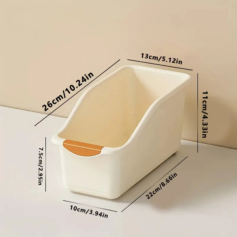 boîtes rangement cuisine épices condiments plastique pp modernes pratiques beige orange gris poignées couvercles