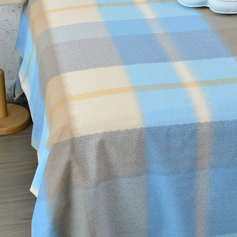 Tissu en coton brossé rouge pour rideaux et décoration