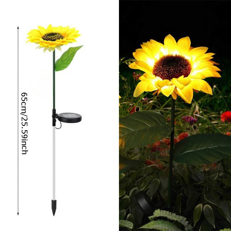 lampe solaire jardin décoration papillon fleur extérieur décoration pelouse terrasse extérieur lumière led colorée