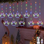 guirlande lumineuse moderne blanc multicolore forme géométrique décorative chambre noël