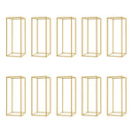 support fleurs doré moderne 60cm rectangulaire simple intérieur événement décoration table