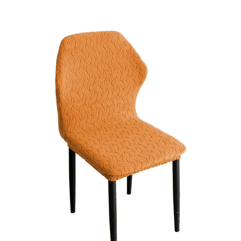 housses chaise moderne motif ondulé gris clair 100 polyester élastique