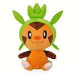 peluche rockruff marron vert 35cm coton pp douce yeux animés dessin animé mignon