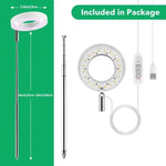 lampe croissance led réglable 165cm 65cm 72leds 20leds usb noir blanc vert moderne