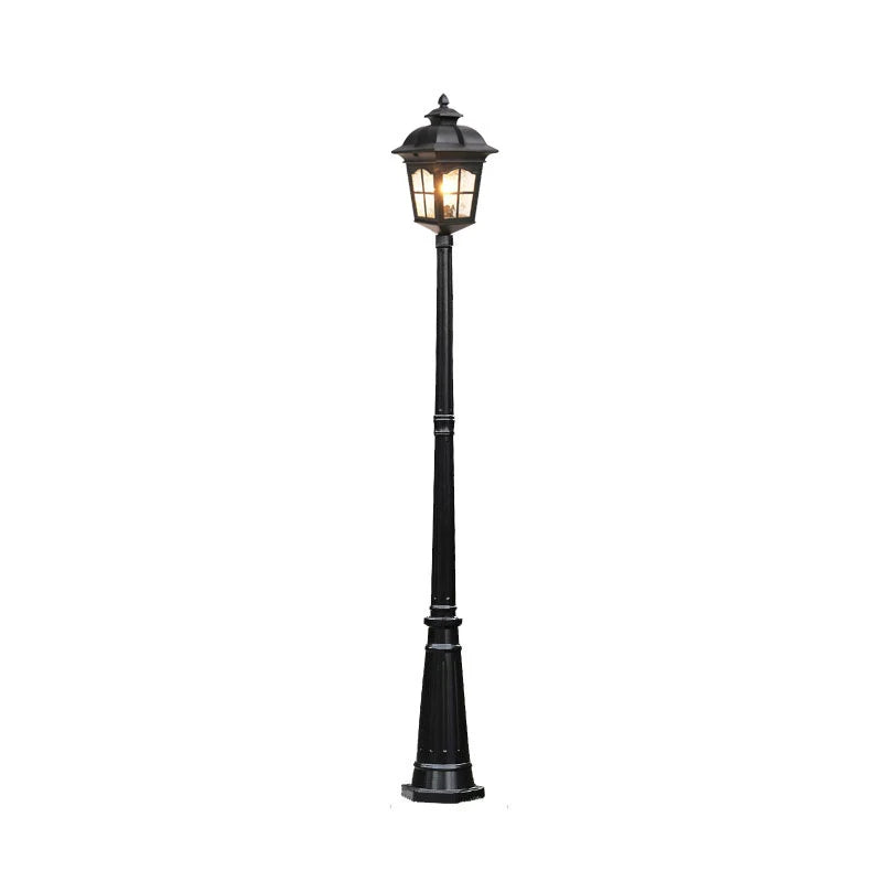 lampe rue or noire rétro classique ip65 led 220v extérieure industrielle