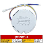 contrôleur led driver alimentation 12v 24v 36v blanc moderne 66x21mm 71x15mm