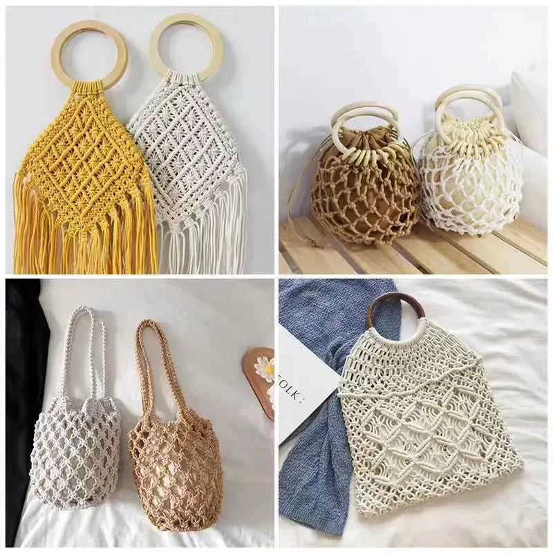 corde macramé coton 100m 3mm texturée artisanale verte rose jaune bleu clair craft deco