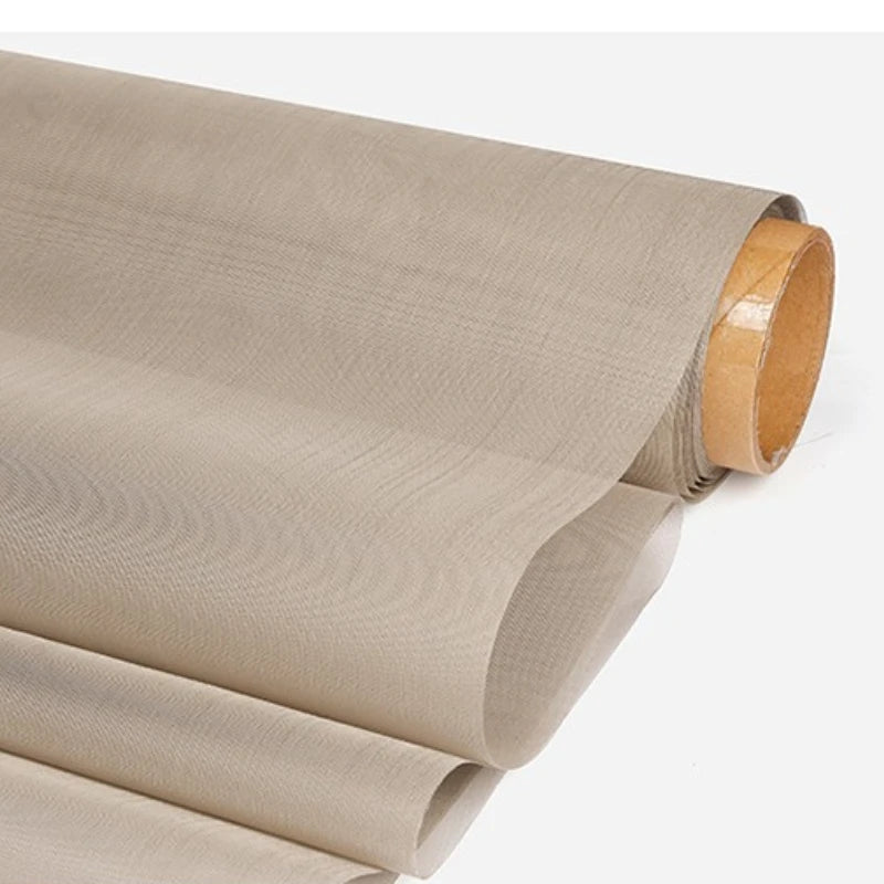 tissu es fibre résistant électromagnétique 108cm beige clair moderne respirant bricolage