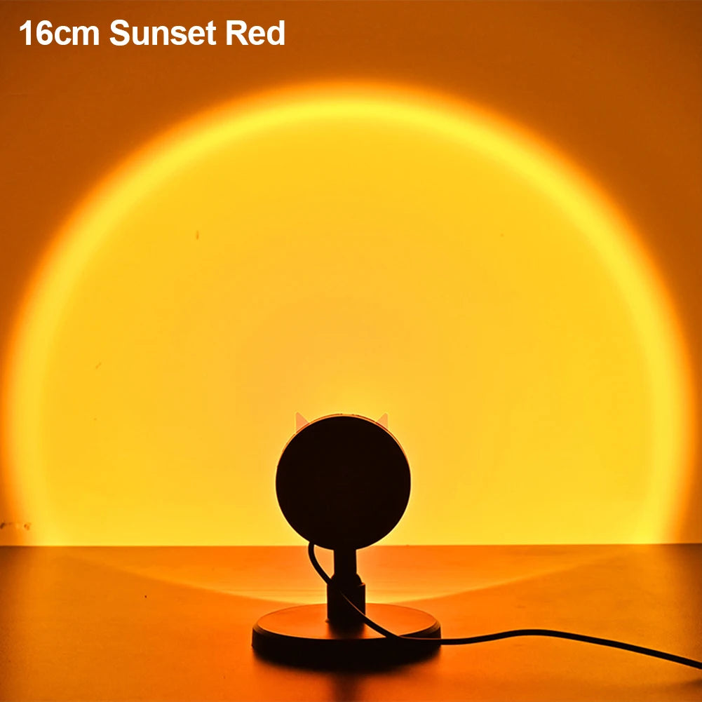 projecteur led lampe arc ciel astronaute géométrique moderne noir blanc orange