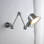 lampe murale industrielle gris métallisé réglable éclairage chambre cuisine salle manger