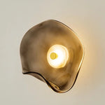 lampe murale contemporaine or brillante 25cm interrupteur câble
