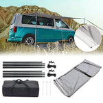 tente camping gris imperméable moderne sac transport câbles fixations