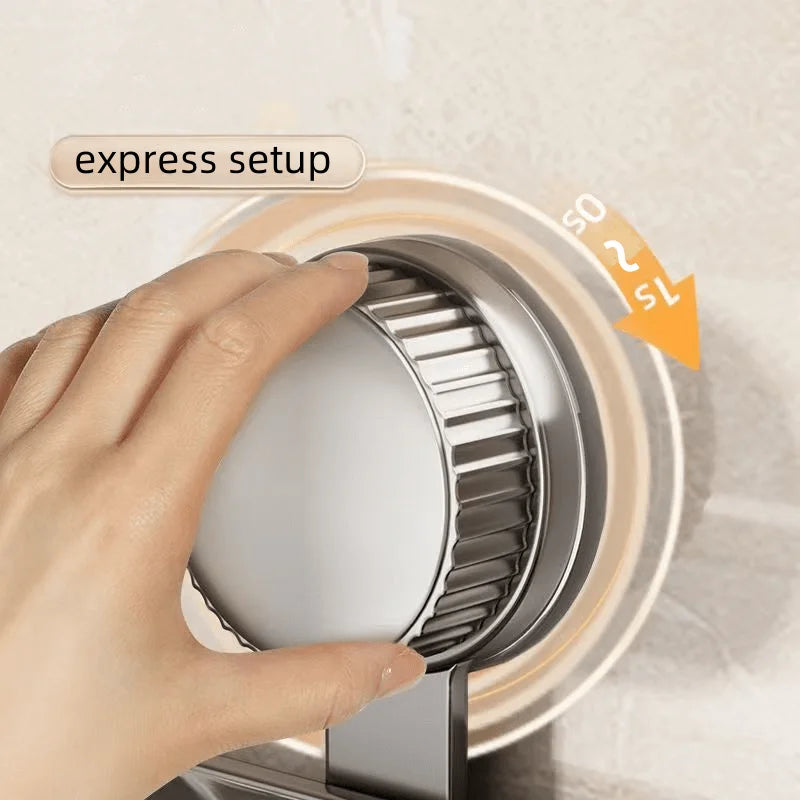 étagère murale gris perforée moderne ventouse salle bain shampoing savon cosmétiques