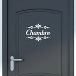 Sticker porte chambre espagnole noir