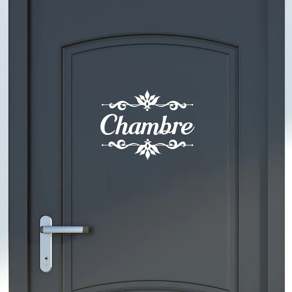 Sticker porte chambre espagnole noir