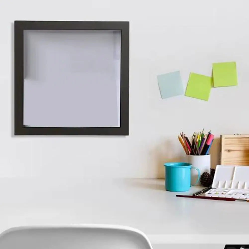 cadre photo transparent minimaliste blanc fentes billets set 15x15cm 20x20cm 29x29cm