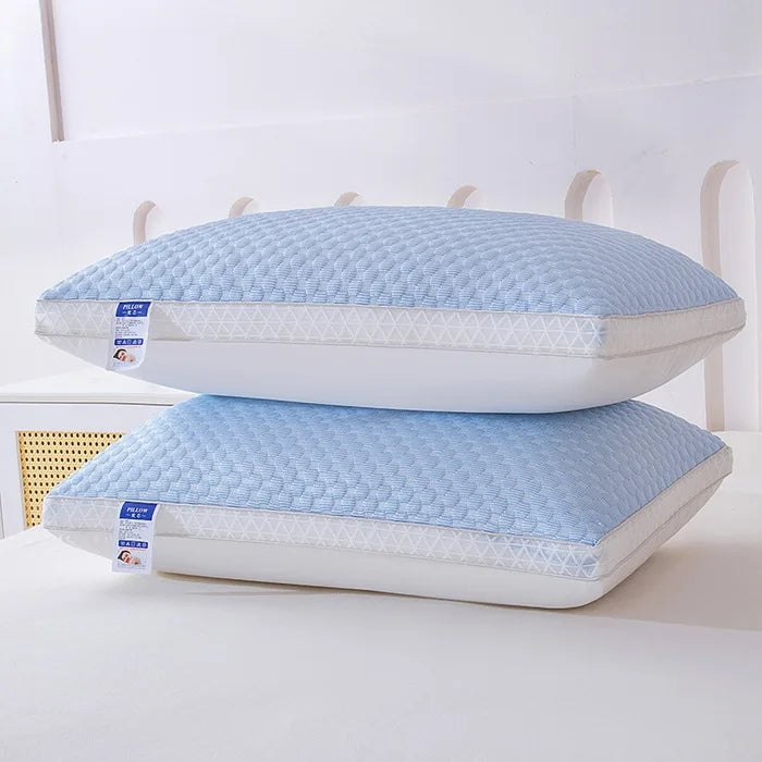 oreiller pentagramme bleu clair moderne texture géométrique polyester microfibre respirant adultes étudiants couverture nocturne