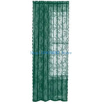 rideaux ajourés floral noir romantique vintage tringle métallique chambre salon opaque transparent