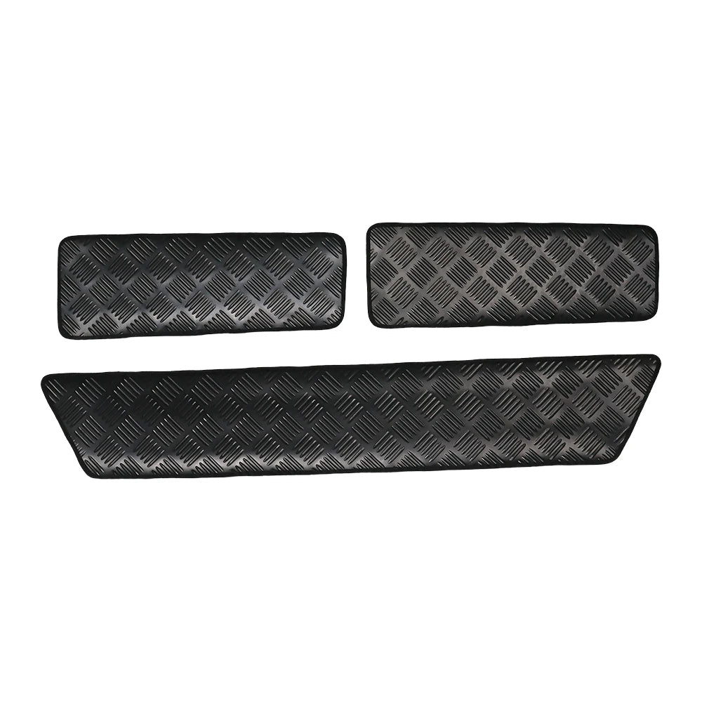 protège carrosserie emblème pare chocs noir motif diamanté opalescent adhésif velcro automobile utilitaire trois
