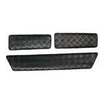 protège carrosserie emblème pare chocs noir motif diamanté opalescent adhésif velcro automobile utilitaire trois