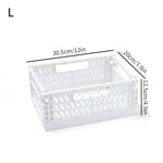 panier rangement pliable plastique perforé maison organisateur moderne