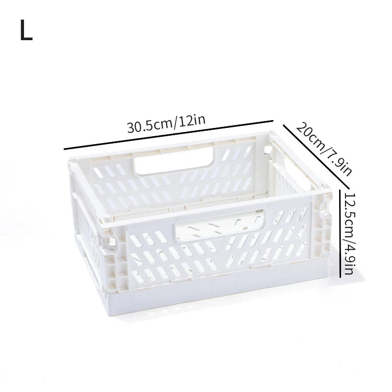 panier rangement pliable plastique perforé maison organisateur moderne