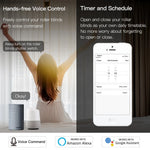 module rideau motorisé intelligent télécommande rf433 application smartphone contrôle vocal programmation