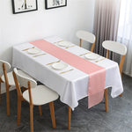 nappe satinée table fête blanc rouge rose anniversaire mariage baptême noël saint valentin
