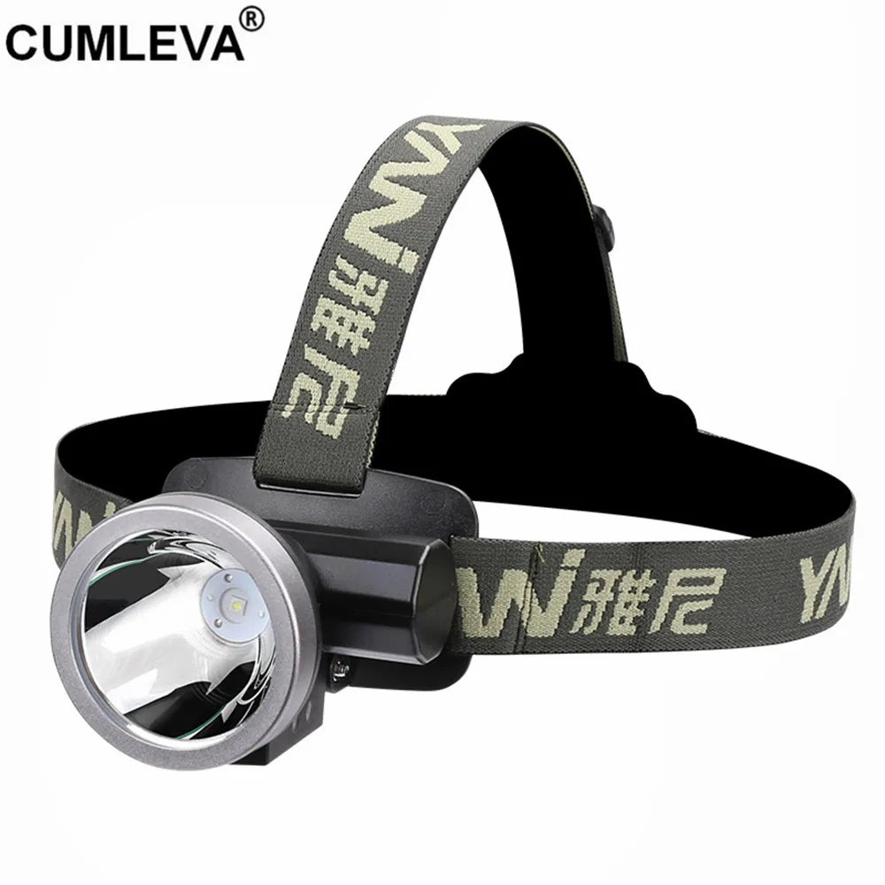 lampe frontale led rechargeable ip65 camping pêche chasse nuit voyage sensoriel adjustable