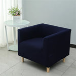 housse canapé fauteuil polyester moderne motif petits points couleurs vert foncé blanc bleu marine