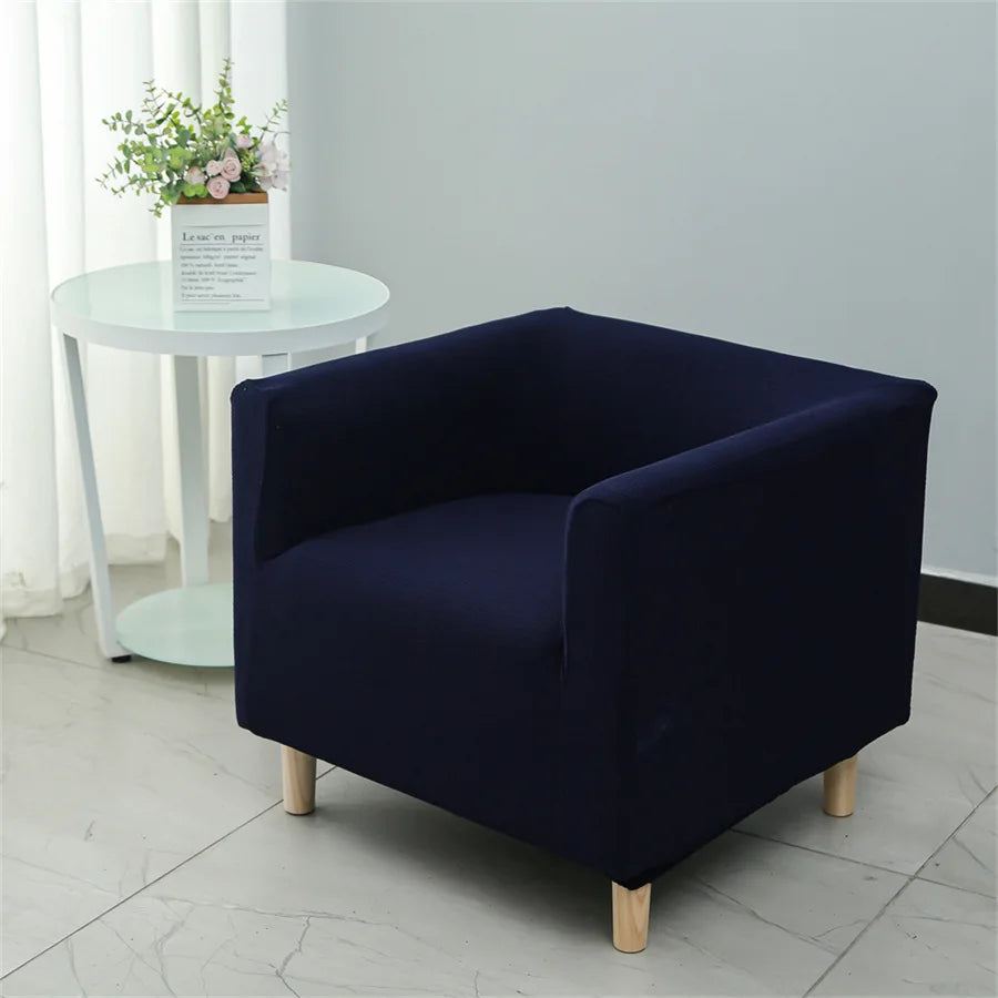 housse canapé fauteuil polyester moderne motif petits points couleurs vert foncé blanc bleu marine