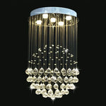 suspension lumineuse moderne élégante cristal filaments dorés salle bain lumière blanche froide 249 2000