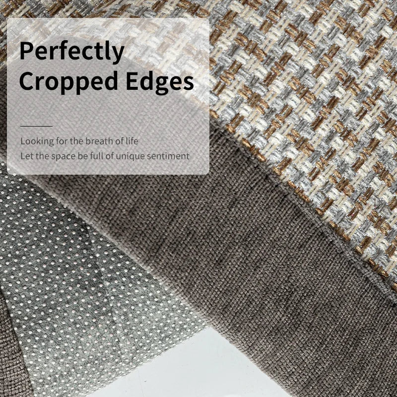 tapis cuisine beige gris antidérapant chenille moderne jute lavable sol intérieur