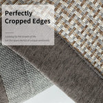 tapis cuisine beige gris antidérapant chenille moderne jute lavable sol intérieur