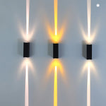 lampes murales led extérieures étanches modernes 6w 10w 20w noir jaune blanc rouge bleu