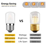 ampoule led filament frosted glass blanc moderne e26 e27 28mm 60mm 2700k 6500k variable