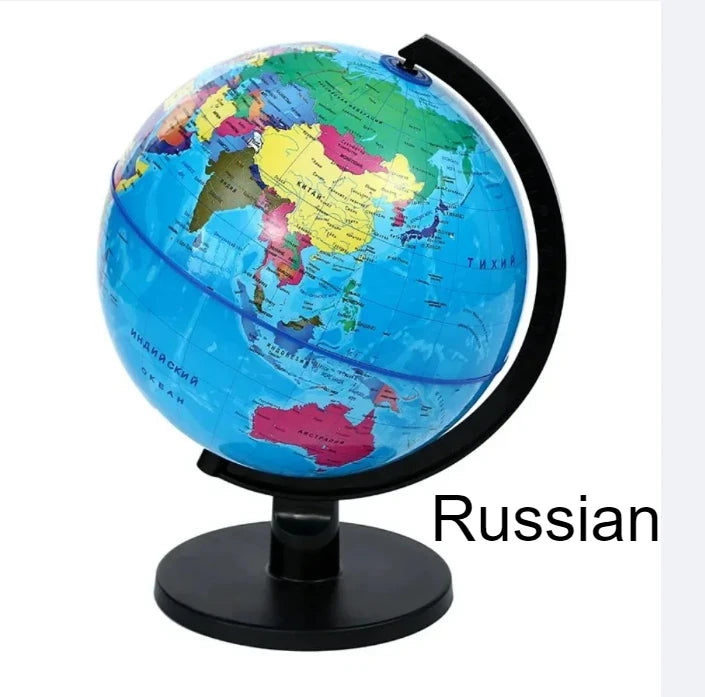 globe terrestre rotatif éducatif support décoration apprentissage carte géographique