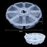 boîtes rangement bijoux transparentes plastique clips magnétiques poignées modernes pratique
