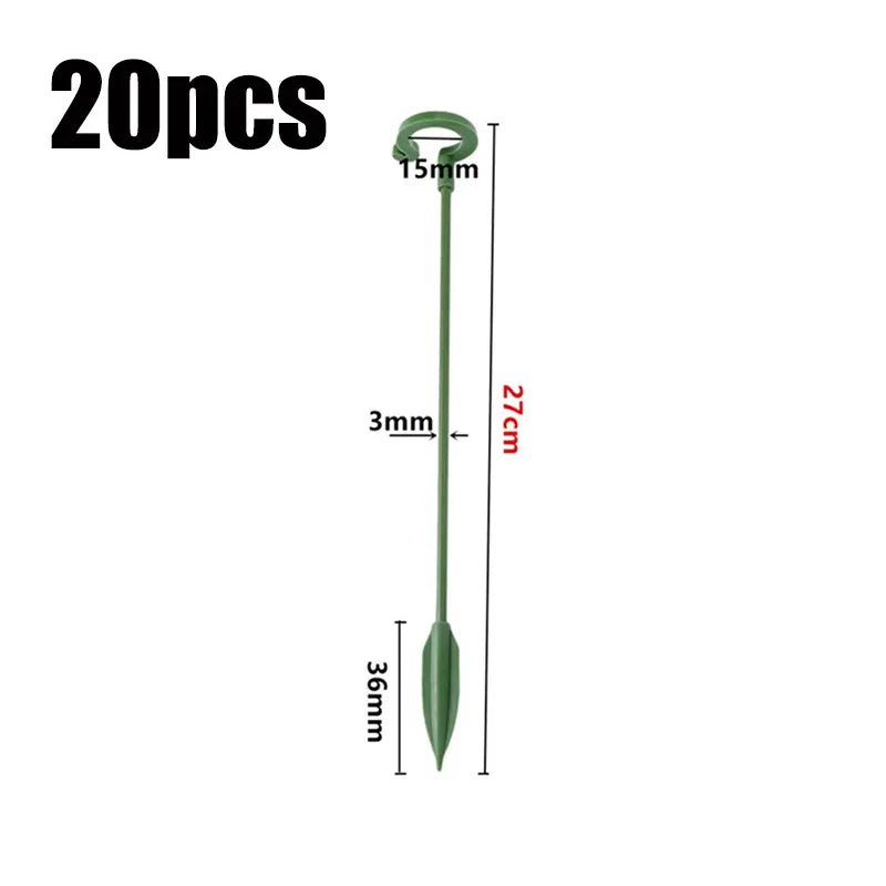 supports plantes tige vert robuste 37cm 27cm 17cm anneau jardinage fleur grimpantes moderne