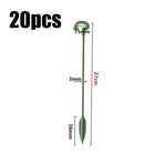 supports plantes tige vert robuste 37cm 27cm 17cm anneau jardinage fleur grimpantes moderne