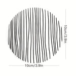 coasters bois blanc rayures noires spirales modernes décoration intérieure 14+