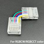 connecteurs led transparents 10mm 8mm 12mm 2pin 3pin 4pin 5pin clips modernes no welding