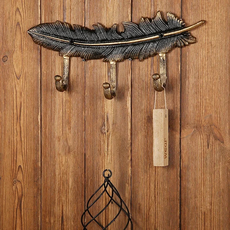 porte clés mural vintage porte clés clé marteau tournevis rustique imprimé poisson