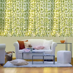 guirlande lumineuse feuilles vertes lierre lumière blanche moderne décoration chambre vacances télécommande usb
