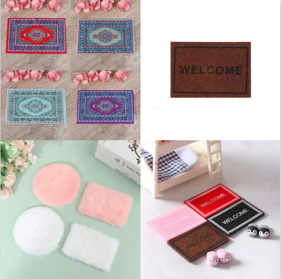 tapis ornements floraux motifs géométriques animaux nature vert rouge bleu violet blanc rose classique