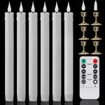 décoration intérieure moderne bougies led sans flamme blanc opaques télécommande pièces base plate