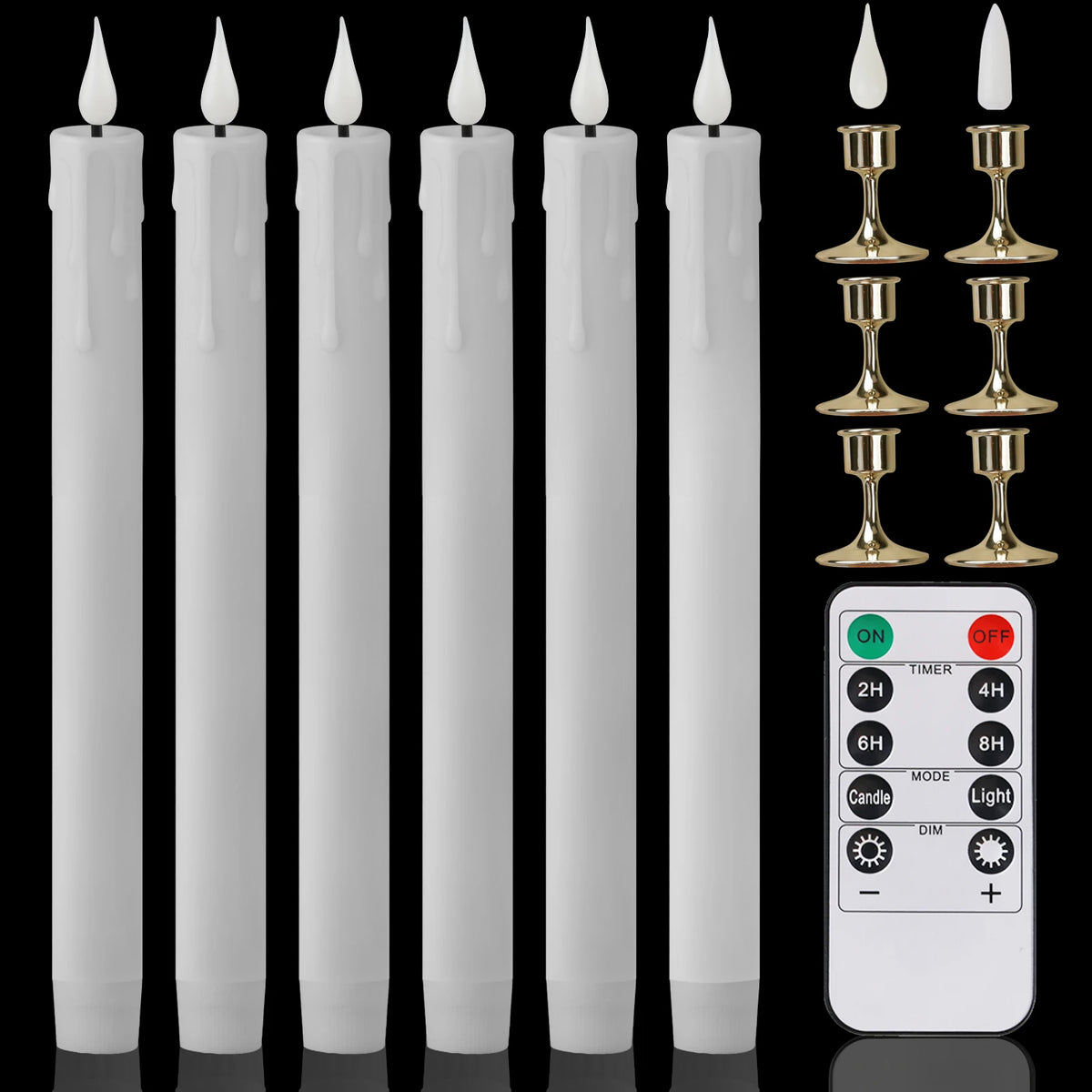 décoration intérieure moderne bougies led sans flamme blanc opaques télécommande pièces base plate