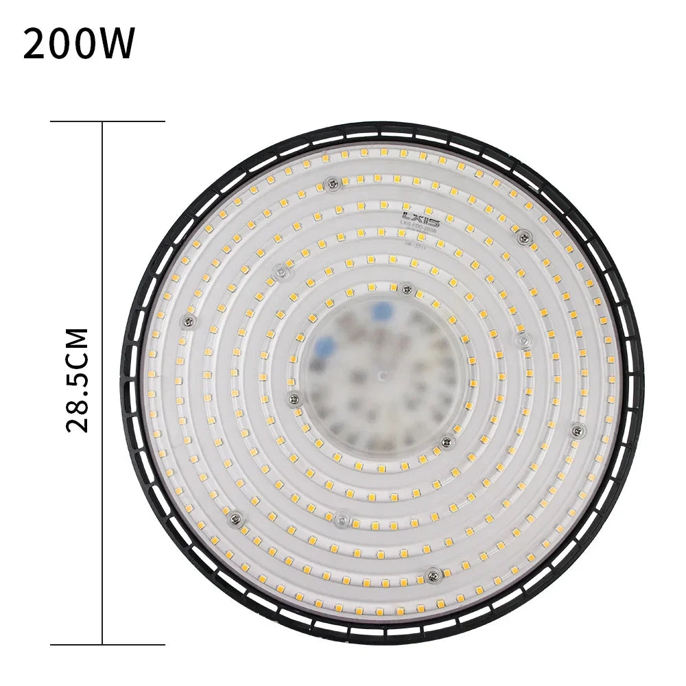 lampe led industrielle 200w noir moderne certification vde ul rohs ccc cqc