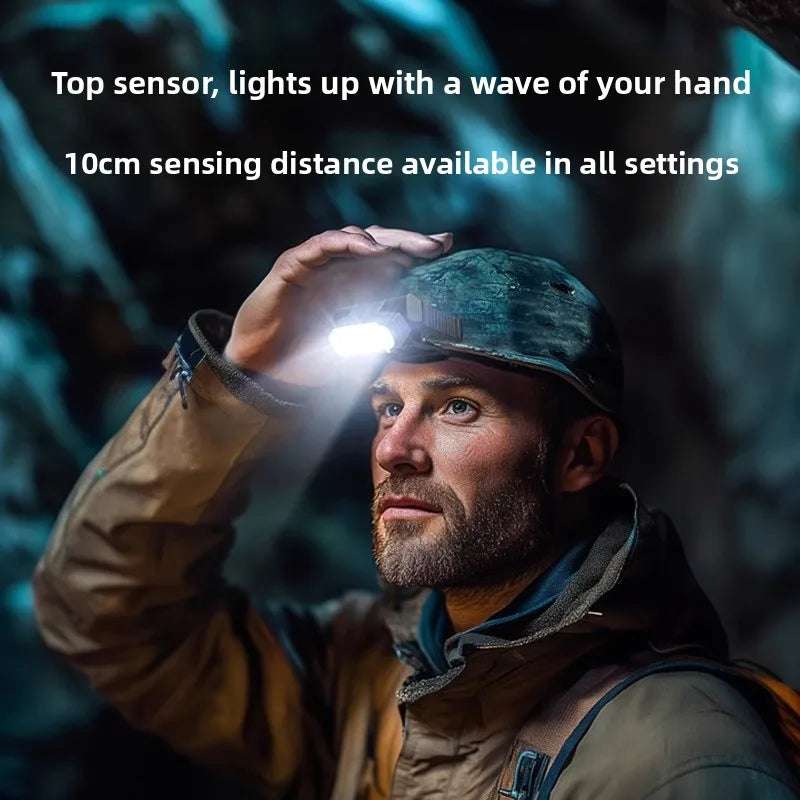 lampe torche gris métallisé rechargeable clips modernes écran led modes sélectionnable bluetooth